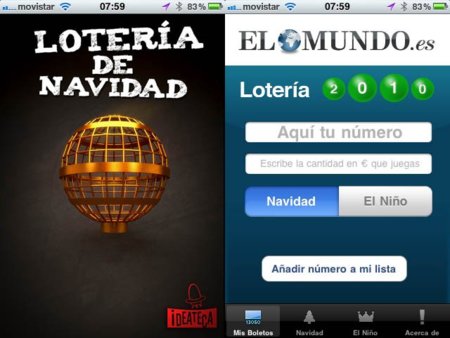 Cómprueba si te ha tocado la Lotería de Navidad en tiempo real desde tu dispositivo con iOS