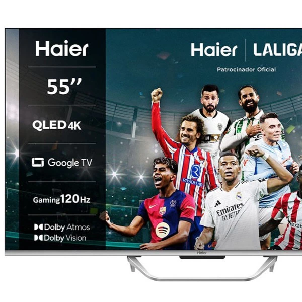 TV QLED 138 cm (55") Haier H55Q800UX Q8 Series, 4K UHD, Smart TV Google TV, Dolby Atmos