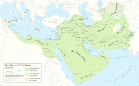 Abbasid Caliphate 850ad