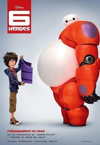 La prueba de animación de cómo sentarse en una silla de los personajes de Big Hero 6