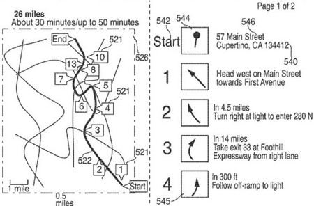 Mapas impresos, una nueva patente de Apple