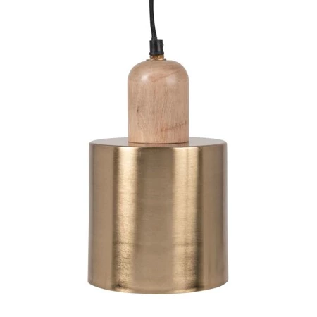 Lampara De Techo De Metal Dorado Y Madera De Mango Marron 1000 3 7 223621 1