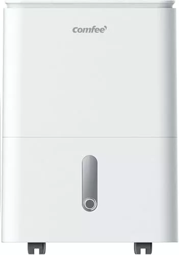 COMFEE' Deshumidificador de Humedad 16L Silencioso | WiFi/App, Modo Secado de Ropa y Auto Antihumedad, Purificador Eléctrico Antibacterias, moho y Condensación | Ideal en habitaciones hasta 45m2/120m3