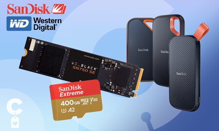 Regalar almacenamiento estas Navidades cuesta menos con estas ofertas de Amazon en discos duros y tarjetas de memoria SanDisk y Western Digital