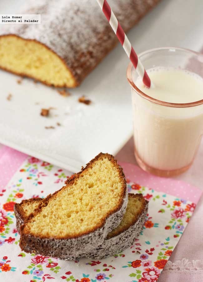 Bizcocho de chocolate blanco