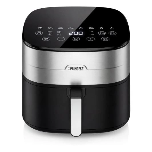 Princess Dual Heat Airfryer 8L XXL, Freidora de aire con Doble Elemento Calefactor para Cocción más Rápida y Resultados Crujientes, 15 en 1, Libre de BPA y PFAS, 2000 W, 182280
