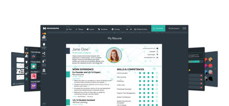Novorésumé te ayuda a crear un currículum llamativo y moderno, y lo puedes usar gratis