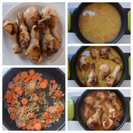 Jamoncitos de pollo en salsa paso a paso