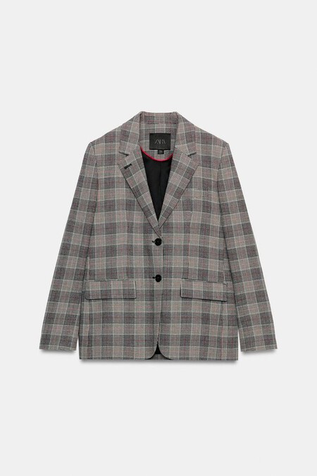 Blazer Cuadros Zara