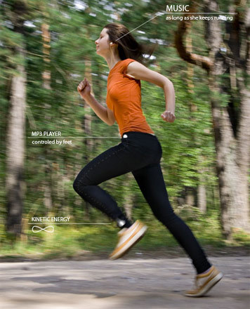 Dancepants: un MP3 que alimenta y se alimenta con tu entrenamiento
