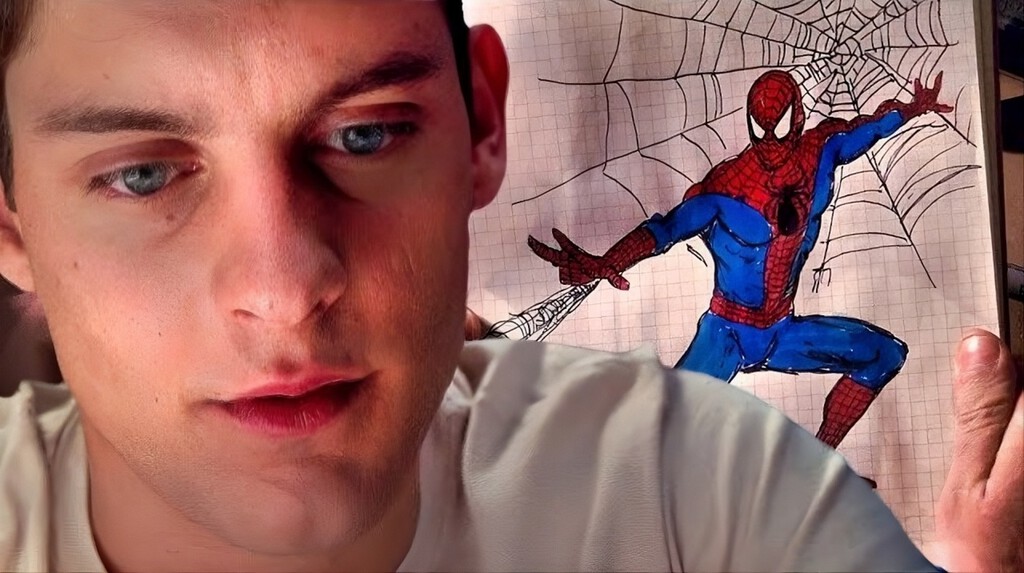 Peter Parker no tiene el superpoder de dibujar, así que Sam Raimi nos engañó con un truco casi imposible de notar 