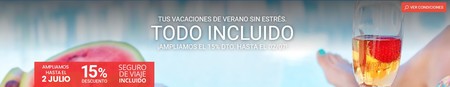 Logitravel nos ofrece un 15% de descuento en varios packs de vacaciones con todo incluido