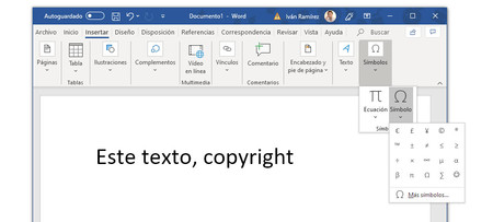 Cómo escribir el símbolo del copyright © y otros símbolos conocidos