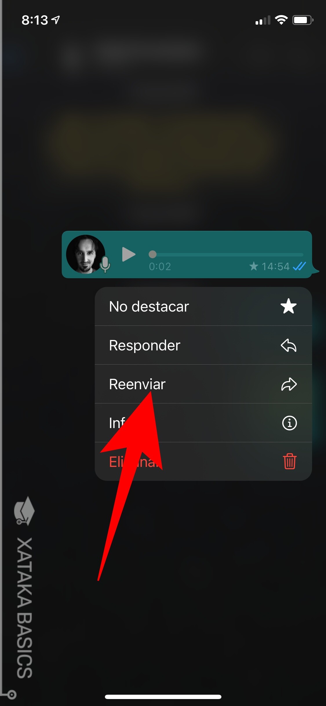 Cómo descargar un audio de WhatsApp en ios