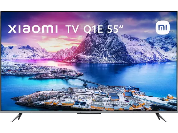 Xiaomi TV Q1E 55、UHD 4K、QLED、スマート TV、HDR10+、音声コントロール、Dolby Audio™、DTS-HD®、ブラック