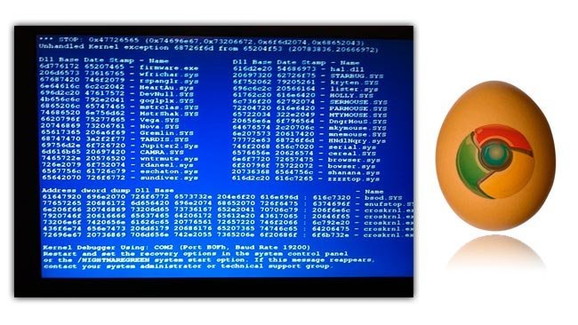 Huevo de Pascua en Chrome OS