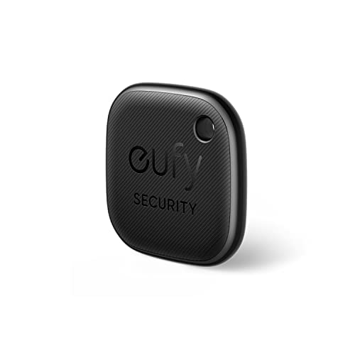 eufy Security SmartTrack Link (Negro, 1-Pack), no Compatible con Android, Funciona con Buscar de Apple (Solo iOS), buscador de Llaves, localizador para Auriculares y Equipaje, buscador de teléfonos