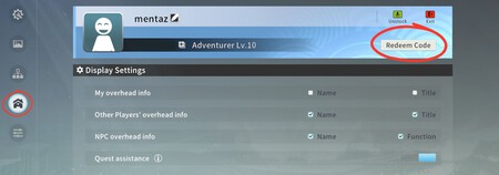 Canjear Codigo Blue Protocol