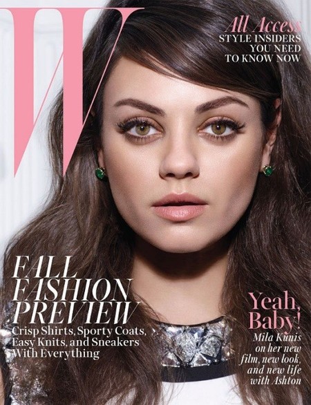 Mila Kunis, muy guapa y setentera para W Magazine