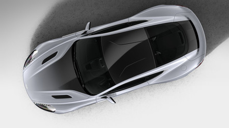 Aston Martin v8 Vantage//coche modelo//negro//sin usar//1:43