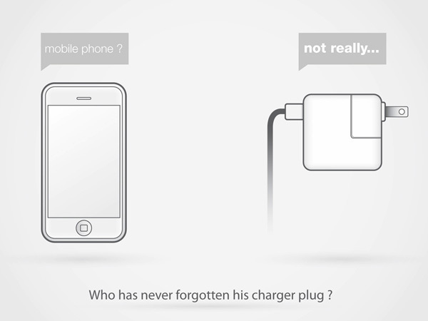 Foto de Concepto de enchufe integrado en el móvil (1/7)