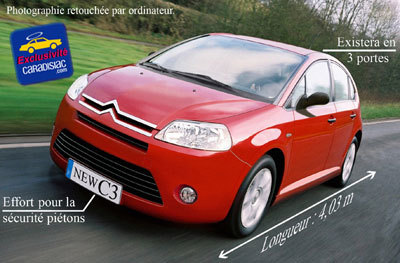 Recreación conservadora del Citroën C3 2008