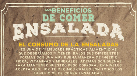 Los beneficios de comer ensaladas. Infografia