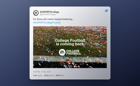 Tweet By Easportscollege