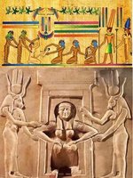 Partos verticales en el arte egipcio