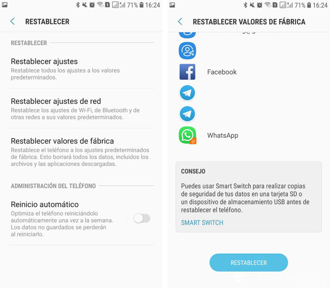 Cómo borrar todos los datos de un móvil Android antes de venderlo