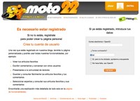 Nuevo sistema de registro en Moto22, mucho más sencillo