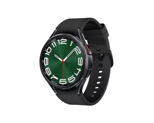 Samsung Galaxy Watch6 Classic - 47 mm - smartwatch con cinturino - ecopelle ibrida - nero - misura cinturino: M/L - display 3,73 cm (1,5")
