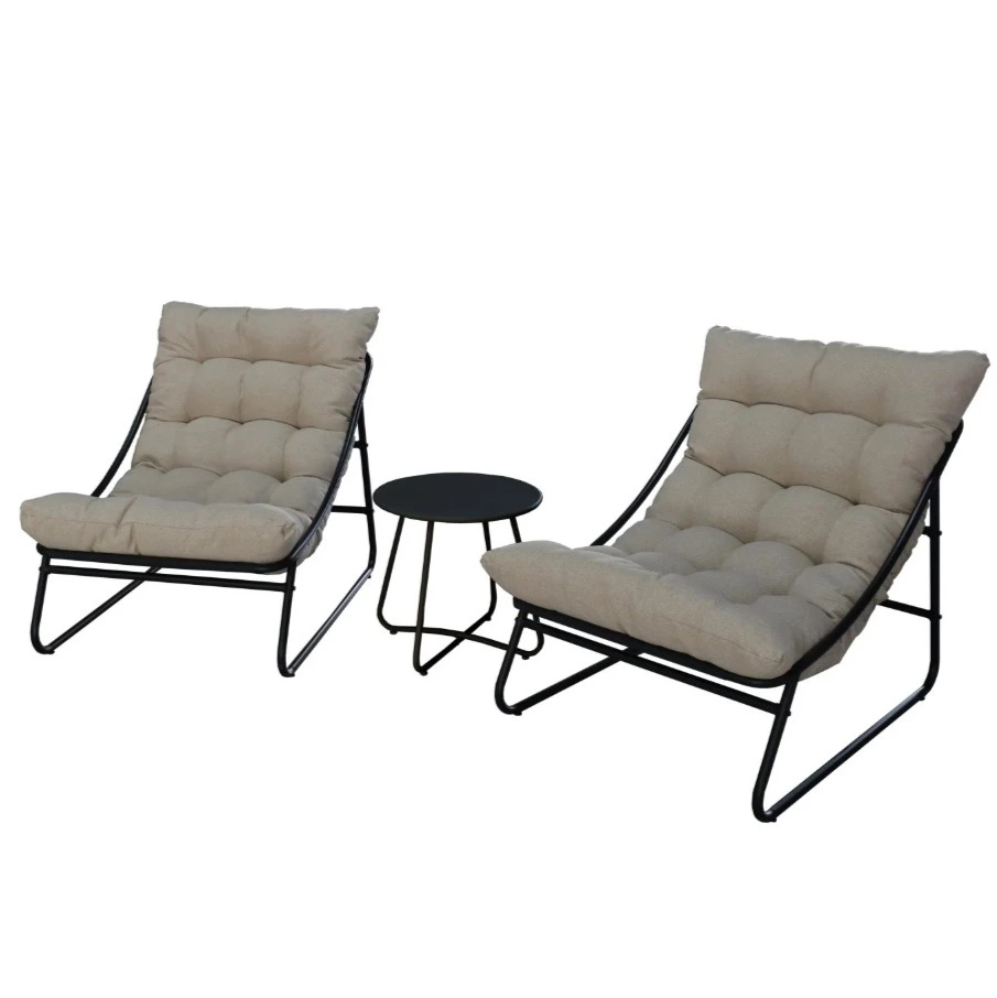Conjunto de Jardín Set Café Mesa + 2 Sillones, Tropea
