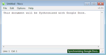 Nocs, un Bloc de Notas que se sincroniza con Google Docs