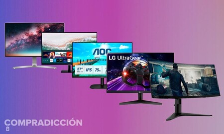 8 monitores gaming y de trabajo de Acer, ASUS, AOC, Lenovo, LG o Samsung en oferta en Amazon