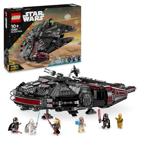 LEGO Star Wars 75389 Halcón Oscuro - Maqueta de Juguete de Nave Estelar para Jugar y Exponer - Cañones Automáticos, Giratorios y 6 Minifiguras Inc. C-3PO - Regalo para Niños de 10+ Años y Fans