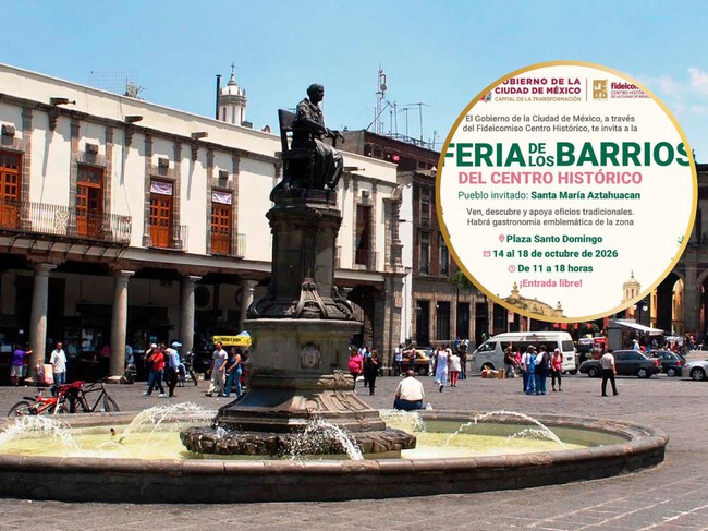 El Centro Histórico de CDMX se llena de tradición: vuelve la Feria de los Barrios con la cocina típica, costumbres y legado de Santa María Aztahuacan