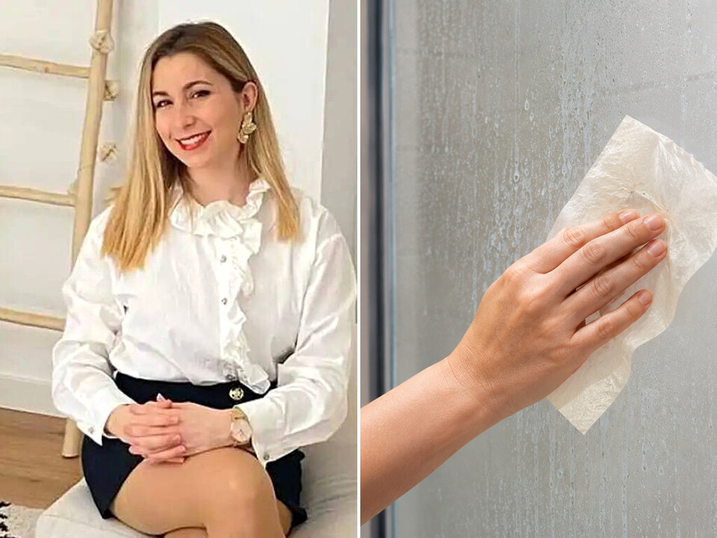 Alicia Martínez, experta en limpieza: «Me encanta el truco del papel de horno para limpiar la mampara y eliminar las manchas de cal»