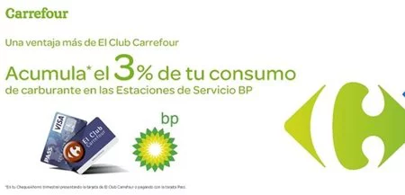 Carrefour y BP se alían para ofrecernos un 3% de descuento en carburante