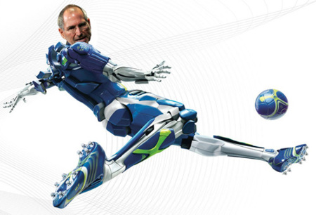 Los británicos creen que Steve Jobs es un futbolista