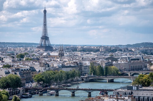 La Tour Eiffel Vue De La Tour Saint Jacques Paris Aout 2014 2