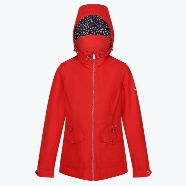Chaqueta Impermeable Navassa para Mujer Rojo de Alto Riesgo
