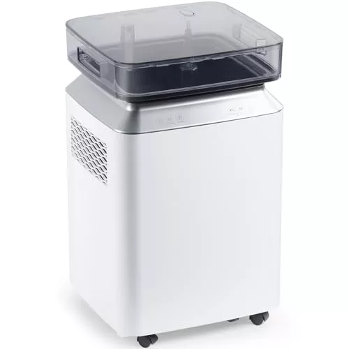 Kalopsia Deshumidificador de Humedad Eléctrico: 80L/Día Automático | Tanque 8L + Bomba 5M Continuo | Silencioso 46dB 170m² | Secado Ropa | Habitación Baño Sótano Trastero Casa Industrial