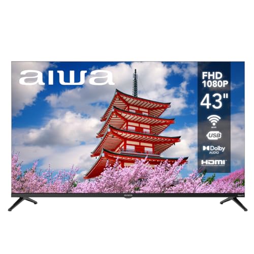 Aiwa Smart TV de 43 Pulgadas Roku TV, Pantalla LED Full HD 1080p