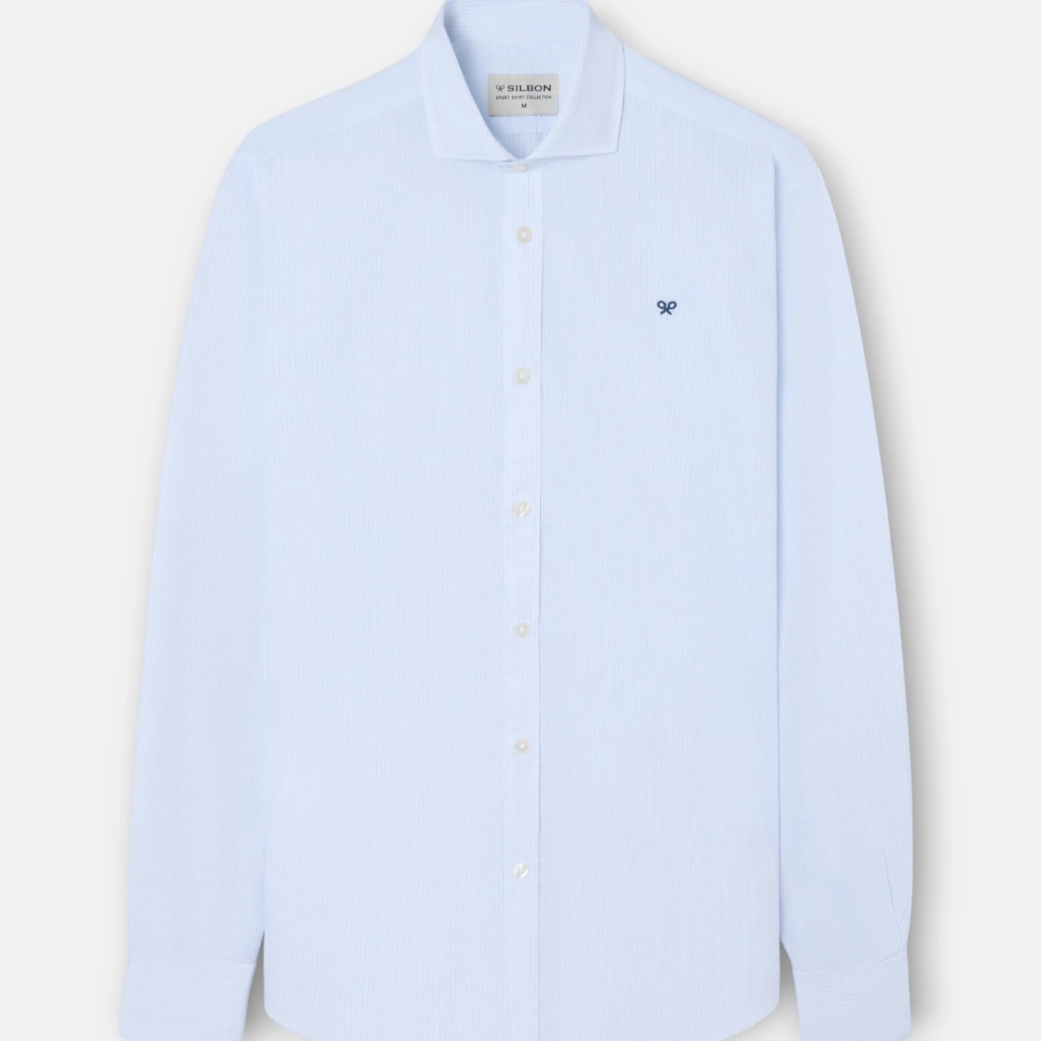 Camisa Oxford de hombre sport classic mini raya celeste

