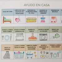 Tabla de rutinas para que los niños colaboren en las tareas del hogar sin protestar