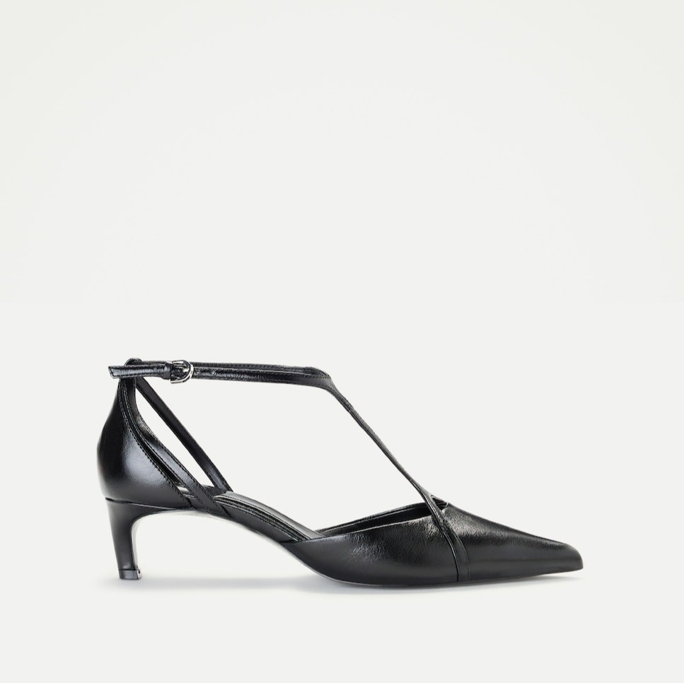 Zapato de mujer tacón medio t pitón - Tintoretto - Negro

