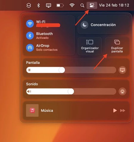 マックのミラースクリーン
