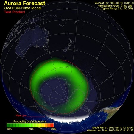 Ovation, la web que indica dónde se verá la próxima aurora 