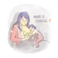Una madre comparte su experiencia con la lactancia materna a través de preciosas ilustraciones